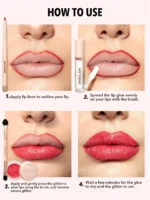 کیت لب گلیتری شیگلم SHEGLAM Lip Dazzler Glitter Kit – Red Carpet - تصویر 4